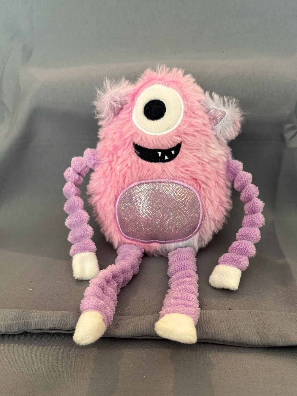 /The Very Hungry Worry Monsters one-eyed purple/pink monster plush